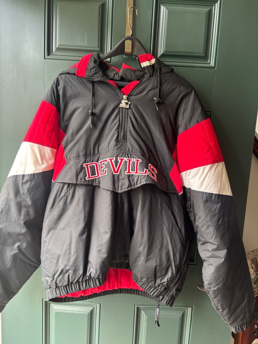 Devils Black & Red Pullover Jacket